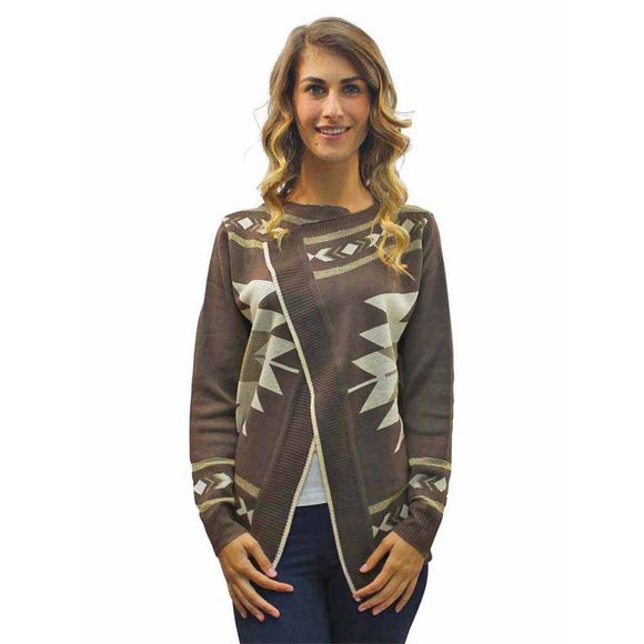 Tribal Print Cardigan Sweater - Picture 2 of 3